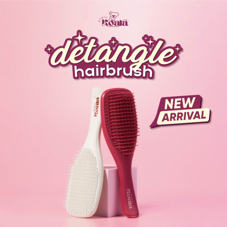 ANGRY KOALA WET DETANGLER BRUSH BURGUNDY