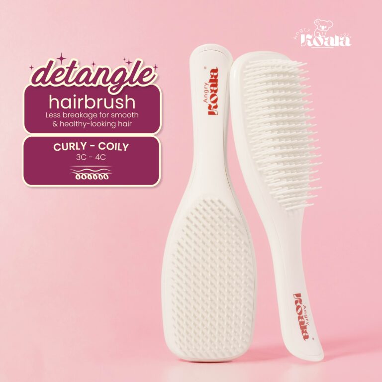 ANGRY KOALA WET DETANGLER BRUSH WHITE SESAME