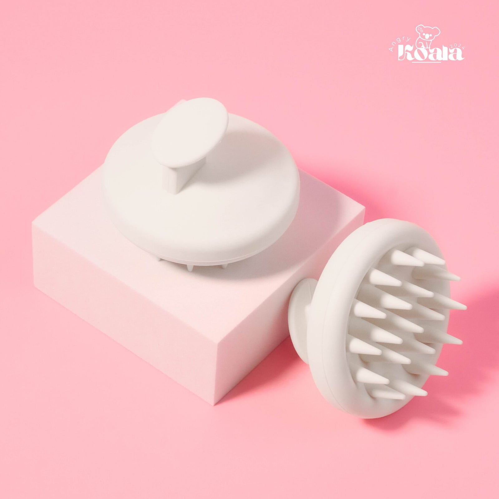 ANGRY KOALA SCALP MASSAGER SESAME WHITE